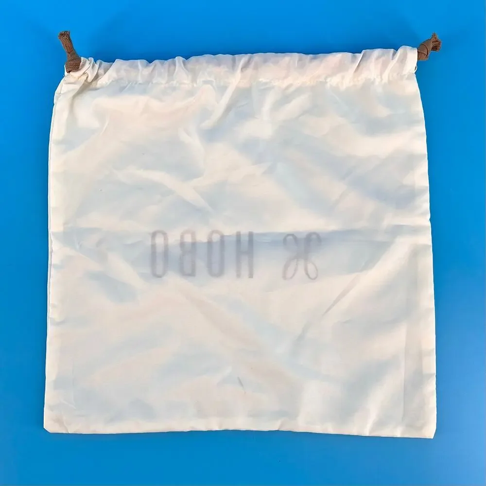 Hobo Drawstring Dustcover White 12” x 12”